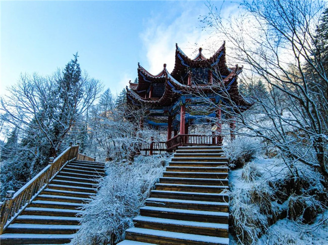 春雪遇见大峪沟，任是无情也动人||“藏王